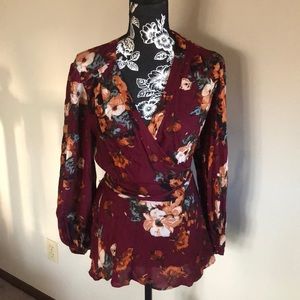 Anthropologie Wrap Blouse